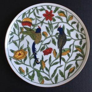 Hamburg Porcelain Kutani Bird Plate 7 3/4” Germany